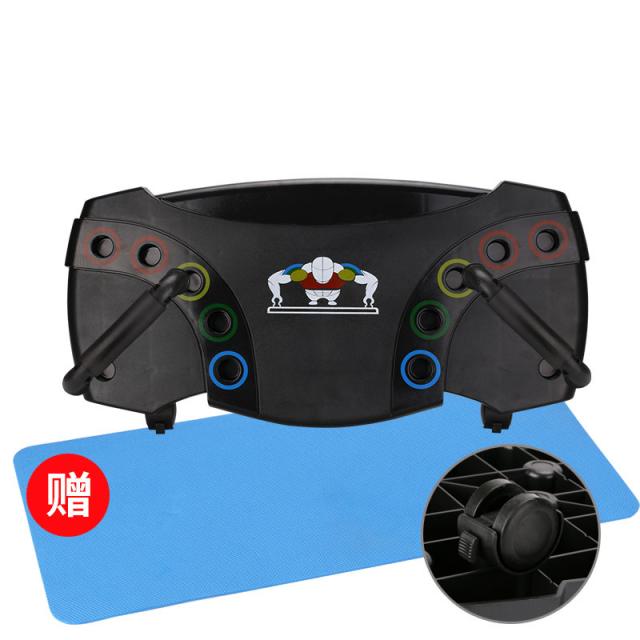 팔굽혀펴기기구 레인보우 푸쉬업바 푸시업바, 매트 10 기능을 전송하는 휠이있는 단순화 된 모델