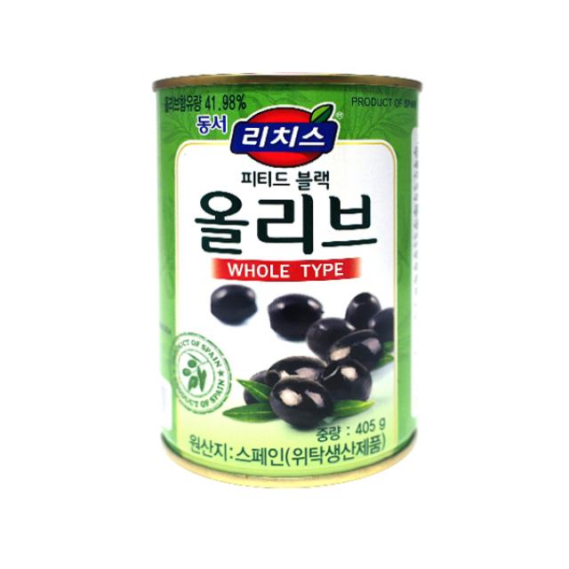 리치스 블랙올리브 홀 405g, 24개