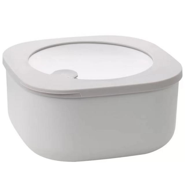 과일 도시락 미니 도시락 피크닉 도시락 전자레인지, 그레이 600ML 스티커