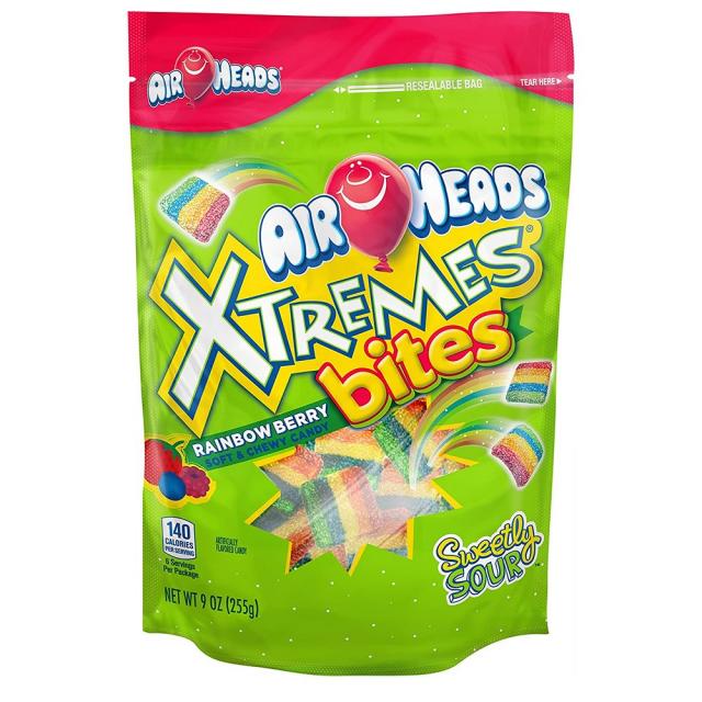 Airheads Xtremes Bites Sour Candy 달콤상큼 익스트림바이츠 사워캔디 12팩 입덧 오트밀 페인트 눈깔 금연 임산부간식 사탕 캔디, 1set