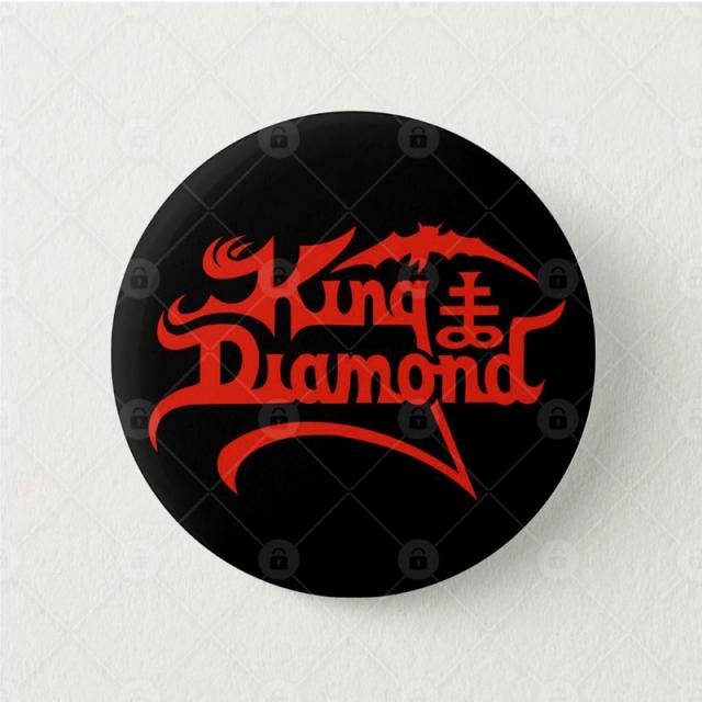 기념품 KINGDIAMOND 큐빅 국왕 악대 브로치 뱃지 냉장고 스티커 금속 로큰롤 주변 4728938405, 자성 냉장고 스티커 패턴 1직경 58