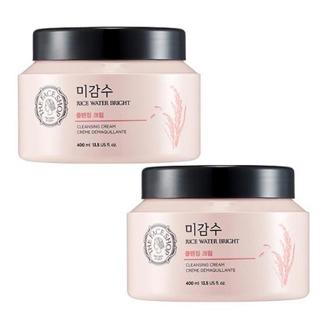 허브데이 더페이스샵 미감수 브라이트 클렌징 크림 400ml 2개 대용량 클렌징크림
