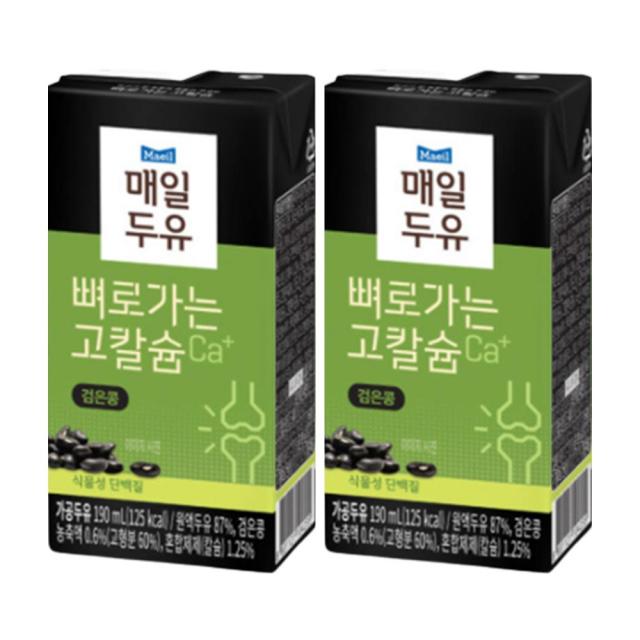 뼈로가는칼슘두유 검은콩 진, 190ml, 48개