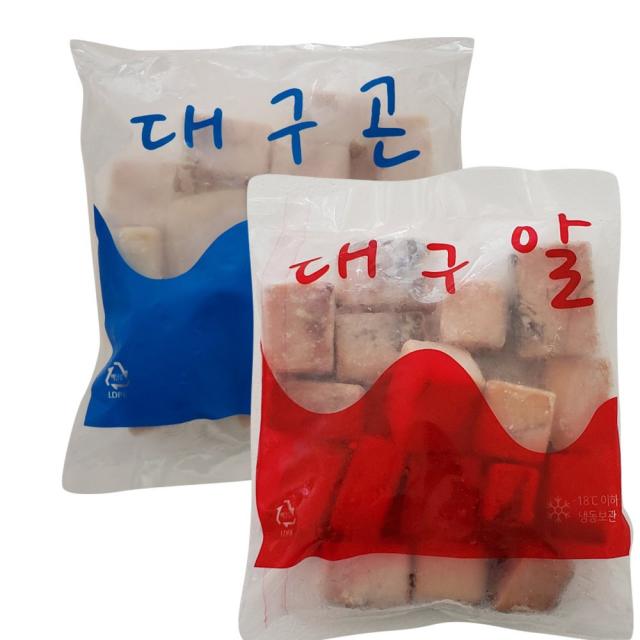 대보유통 몰도리도리 대구알 대구곤 800g 2봉 세트 1세트 03. 대구곤 800g 1봉+대구알 800g 1봉