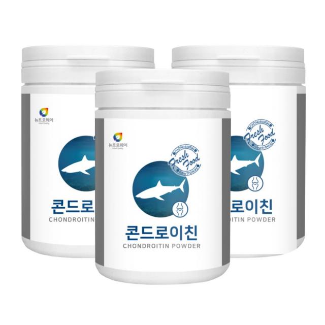 뉴트로웨이 콘드로이친분말120g 무릎 손가락 관절 연골 뼈 건강 영양 콘드로이친가루 콘드로친 콘드리친 콘드로이드 콘드로이틴 3병, 120g x 3병