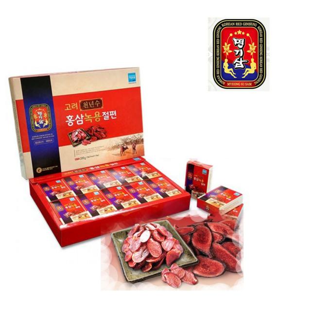 명기삼 홍삼녹용절편 국산 고려천년수 +쇼핑백무료증정, 1세트, 20G X 10EA