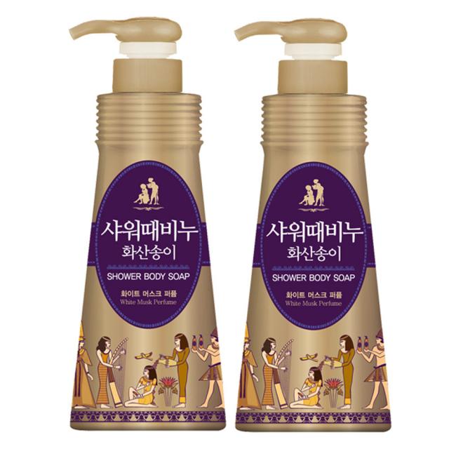 무궁화 샤워때비누 화산송이 900ml X 2개 바디워시 단품