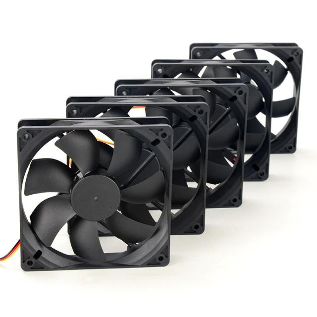 12V 12CM 강풍을 위한 컴퓨터 수냉팬 빅 에어볼륨 난폭팬 유체 DIY 냉각, 없음