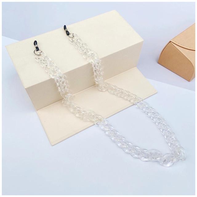 아크릴 링크 선글라스 여성용 안경 체인 마스크 체인 매는 밧줄 넥 스트랩 로프 새로운 패션 쥬얼리 액세서리