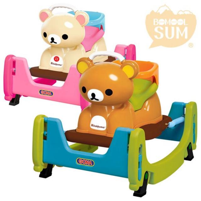 보물섬 리락쿠마 4in1 스프링카, 브라운