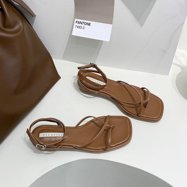 지꾸마켓 디자인 감각 보이핏 볼륨 늦어지다 여름 청키 집게발가락 글레디에이터 여성신발