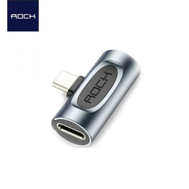 [바보사랑]Rock Type-C 3.5mm 2in1 T타입 듀얼 이어폰젠더 갤럭시A9프로 홍미노트 화웨이 메이트 (노트10호환X), T타입듀얼젠더(C+3.5mm)/그레이