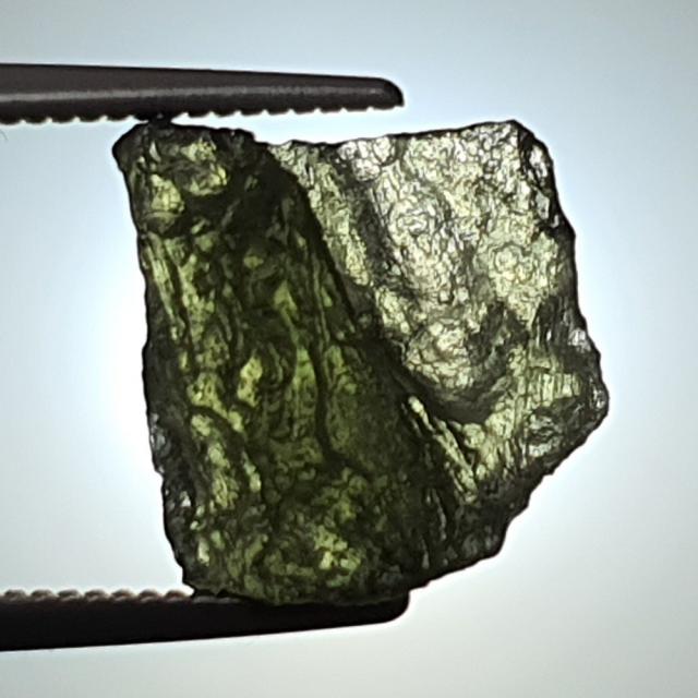 운석 METEORITE 몰다바이트 MOLDAVITE 충격암 3.7ct 체코 3ct9