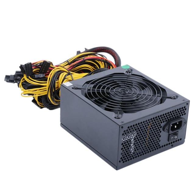 전원 공급 장치 ATX ETH 광업 Bitcoin 전원 공급 장치 지원 8 디스플레이 카드 GPU BTC Bitcoin Miner (2000W ~ 2400W), 보여진 바와 같이, 하나