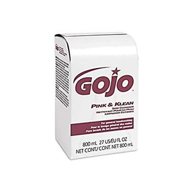 GOJO GOJ 9128-12 Pink and Klean 스킨 Cleanser for Bag-in-Box Dispenser 800 ml Volume (Pack of 12), One Color_One Size, One Color_One Size, 상세 설명 참조0