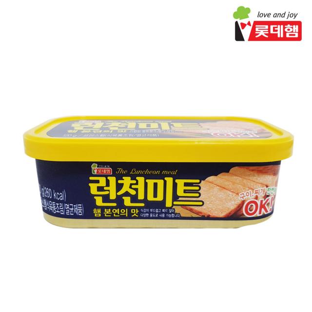 롯데햄 롯데 런천미트 120g 햄 캔 스팸 로스팜 뚝심 마일드햄 통조림, 12개