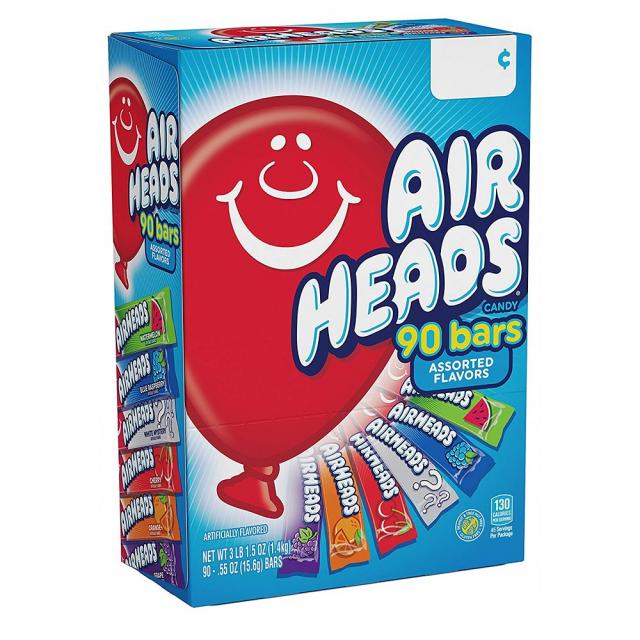 Airheads 에어헤드 Fruit Taffy Candy 후르츠태피 사랑방캔디 입덧사탕 90개입, 1세트, .g