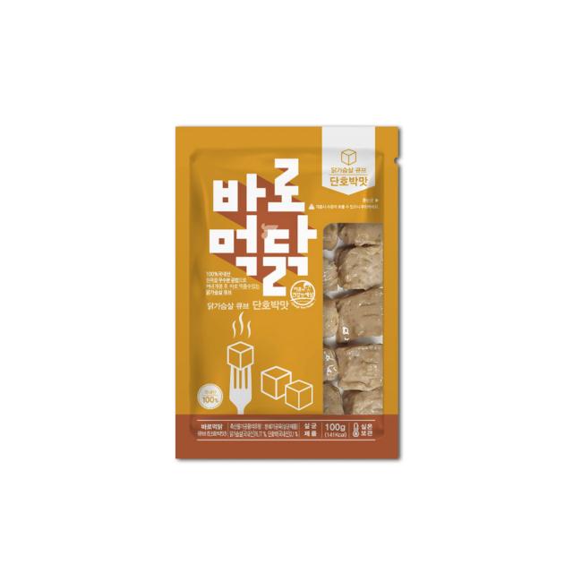 이훈의건강한세상 실온보관 닭가슴살 바로먹닭 큐브 단호박, 100g, 30팩