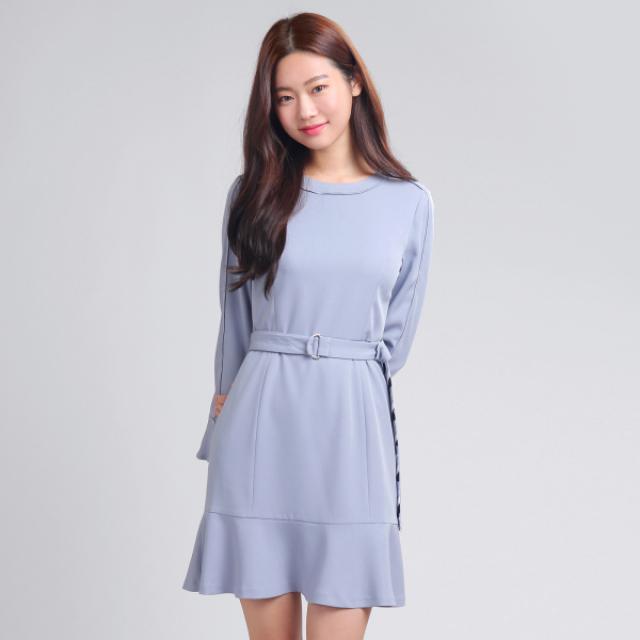 로엠 격식용 플레어 원피스