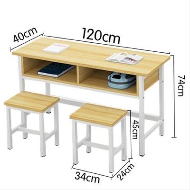 독서실책상 1인용테이블 복습 교대 서랍 특별지도반 필기책상 훈련반 2인용테이블 학교 책상의자, T01-2인용테이블 블랙선반 라이