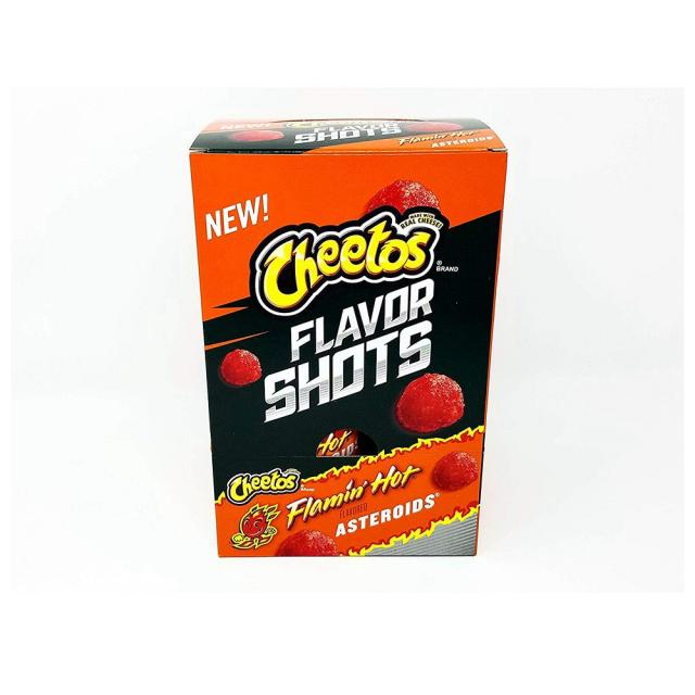 PAQUI Cheetos 치토스 샷 플레밍 핫 아스테로이드 Flavor Shots Flamin Hot Asteroids Box of 6, 0개