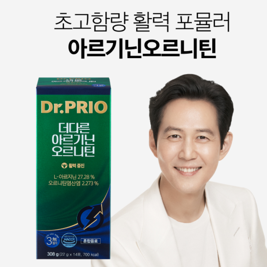 [닥터프리오] 더다른 아르기닌 오르니틴 6000mg 2주분 1박스, 아르기닌오르니틴 6주분