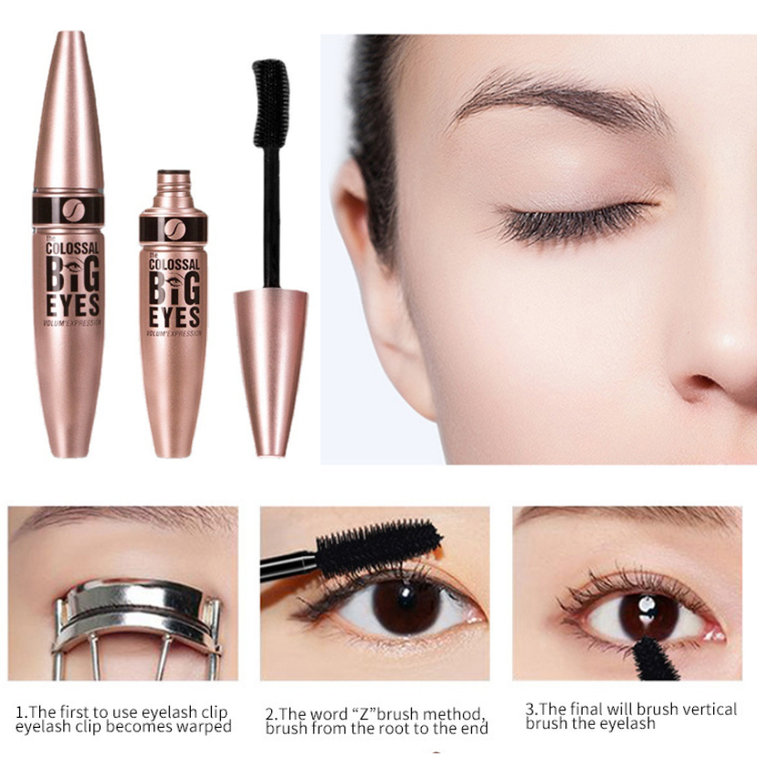 Big Eyes 4d 볼륨감 마스카라 워터프루프 마스카라 색조메이크업 12ML*2 12ML*3, Eyes 마스카라(블랙) ×3