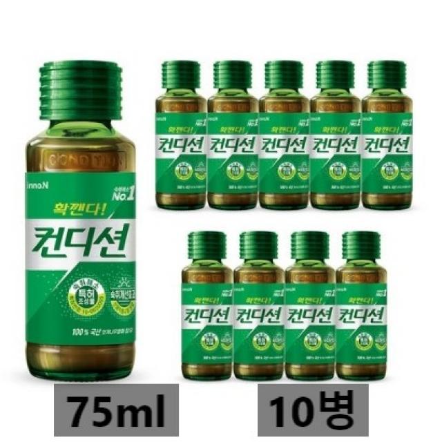 이노엔 헛개 컨디션 75ml x 10병, 10개