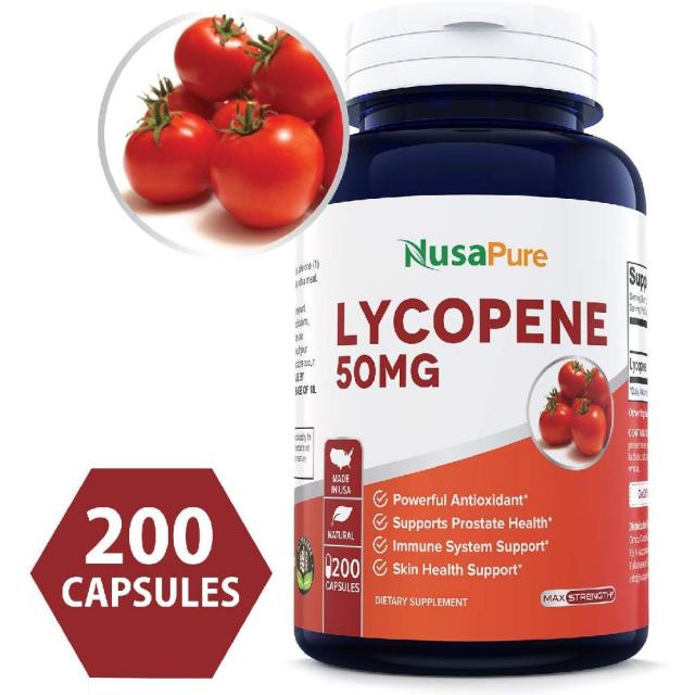 [미국 직구] Lycopene 50 mg 200 캡슐 천연 토마토 전립선 건강, 상세페이지참조