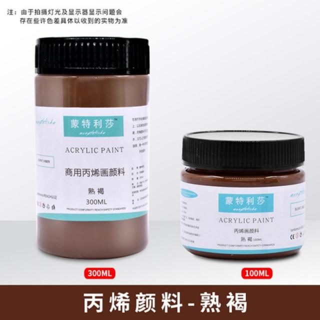 아크릴 물감 100ml/300ml 12/24컬러 패키지 페인팅, 갈색을 익히다