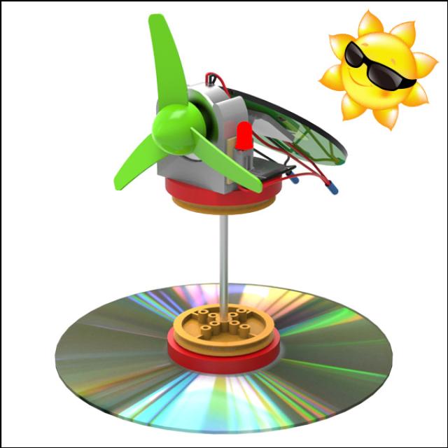 LED 에코 태양광 발전기와 풍력발전기(1인용)-ISA