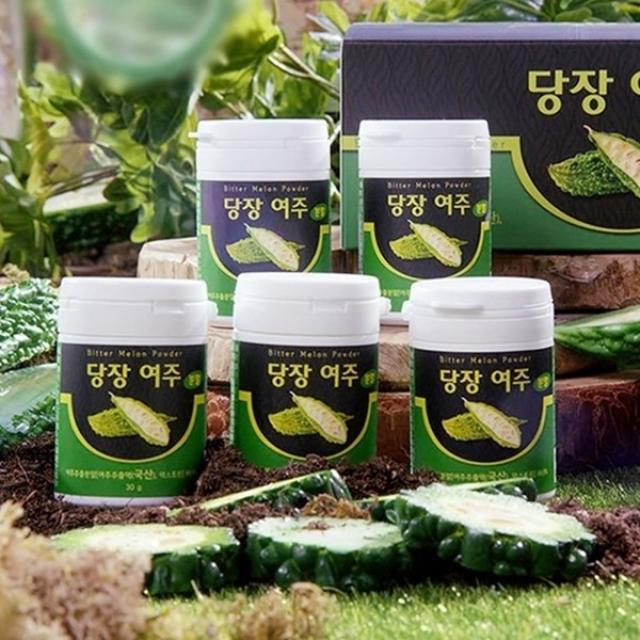 TV홈쇼핑 당내리 당장여주 김오곤원장 국내산 여주 분말, 30g x 10병