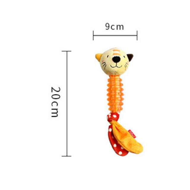 GiGwi 귀하다 Q 강아지 장난감 벨벳 고무 모방 발성 이를 갈다 이를 닦다 이를 닦다 물다 애완동물 장난감, 큐자이. - 귀여운 고양이.