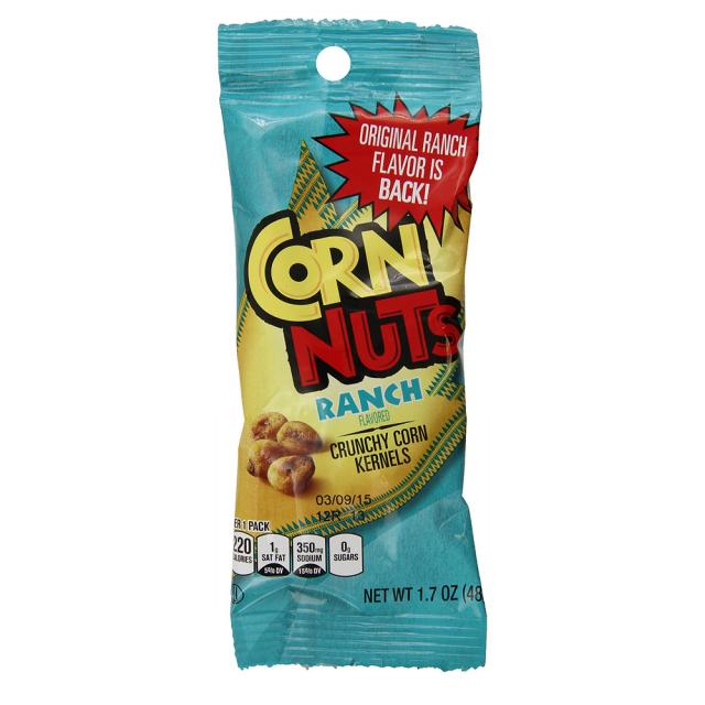 Corn Nuts Ranch Crunchy Kernels 콘넛츠 랜치 크런치 옥수수 과자 3개입, 1개