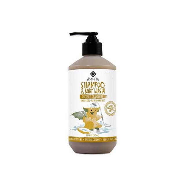 Alaffia Everyday Coconut 샴푸 and Body Wash Babies Kids Gentle Non Irritating Support for, One Color, Coconut Chamomile