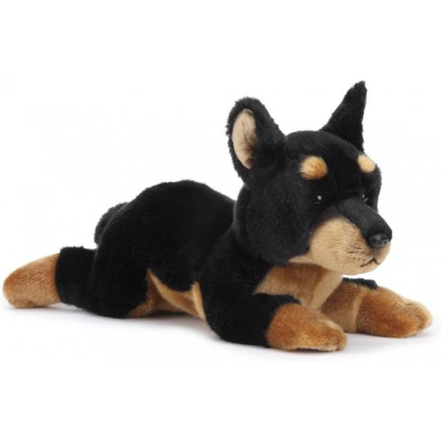 Nat과 Jules Alert Large Doberman Pinsher Pinsher Children's Plush Puffed Animal Toy: 아기에게 경고하다, 단일옵션