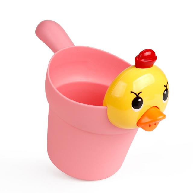 아기 어린이 목욕 장난감 샤워 용품 물놀이 물총 물장난 샤워 컵 샴푸 바다 해변 욕조 욕실 물장난, 오리 스프링클러 [핑크]