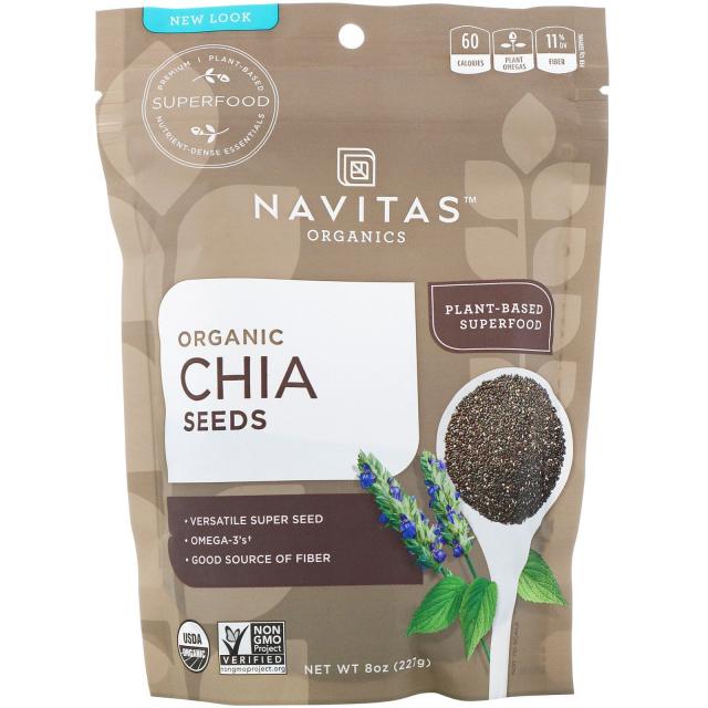 나비타스 오가닉스 Navitas Organics 유기농 치아 씨앗 16 oz(454 g), 16온스, 1개