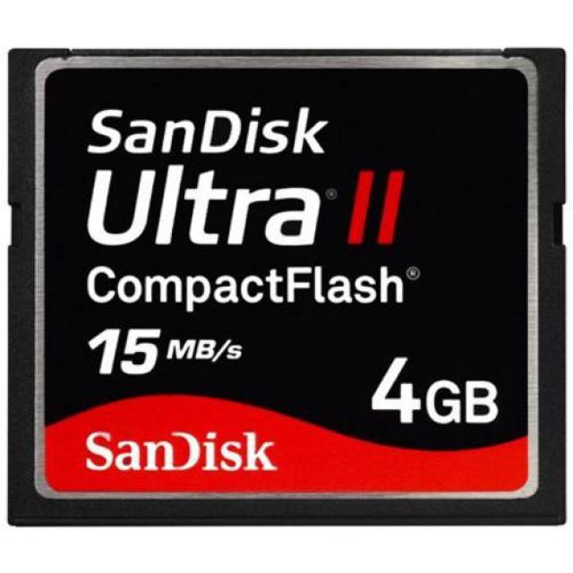 SanDisk 4 GB 울트라 II 소형 콤팩트 Flash 메모리 카드 15MB/ S (SDCFH-00, 상세내용참조