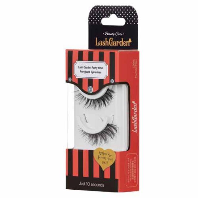 [래쉬가든 프리글루드] 인조 속눈썹 노글루 원터치 바로 붙여요!, 파티타임(레드)