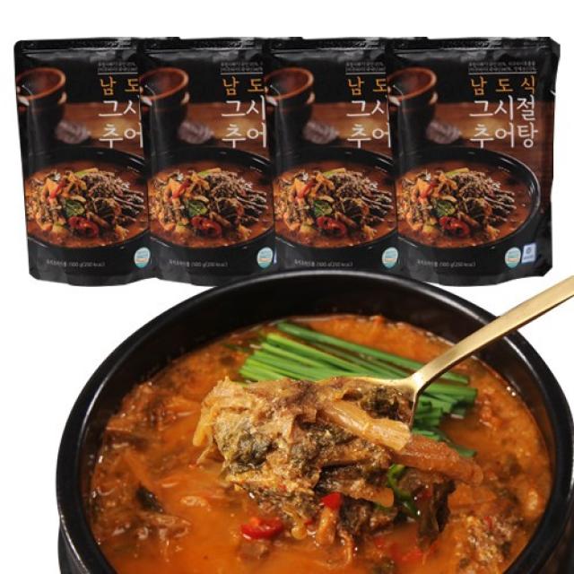 청정함평 남도식 그시절추어탕500g 4팩 직접말린 시래기 가득 HACCP인증 여름보양식, 4팩