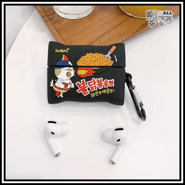 뚱공주몰 애플 에어팟프로 에어팟 프로 pro apple airpods 3 에어팟3 에어팟3세대 귀여운 감성 캐릭터 인싸 키링 스트랩 실리콘 가죽 케이스 띵케 띵작, 불닭면, sia272-에어팟프로