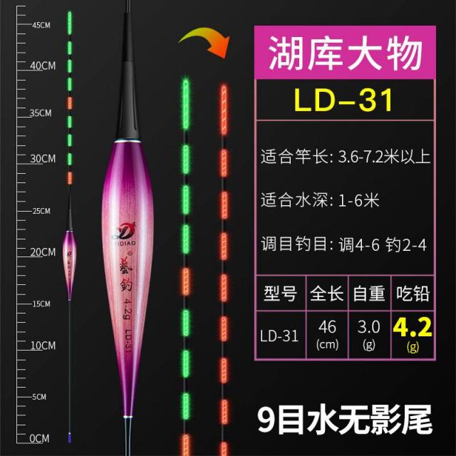 갈대찌 수입 물어뜯다 갈고리 변색 야광 낚시 눈에 띄다 부표 하이 예민 붕어찌 전기 4790717927, 11 목 밤낮으로 투웨이 변색 꼬리, LD-31 용 못 고기 대물 어업 4