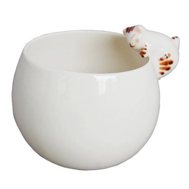 고양이가 들러붙고 # 고양이부 환컵 바깥쪽 토라 하사미소 국상가마 KIK-000013, 본문참고