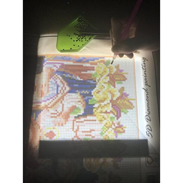 다이아몬드 페인팅 a5 led 라이트 패드 보드 태블릿 휴대용 디 밍이 가능한 밝기는 숫자 키트로 어린이를위한 다이아몬드가있는 페인트에 있어야합