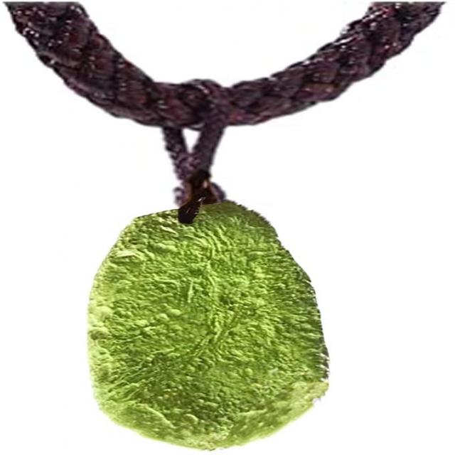 Eastoy Moldavite Crystal Stone Pendant Necklace 크리스탈 목걸이 몰다바이트 펜던트