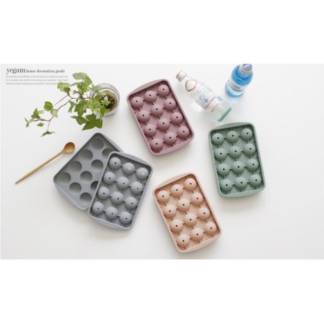 카페음료만들기 실리콘 원형얼음몰드 냉장고 바텐더 냉커피 트레이 홈