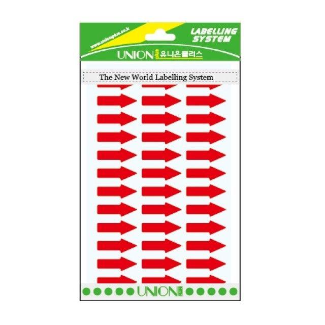 [유니] 유니 묶음상품 화살표스티커 603 적색 F53254개 사무용품 전용지 라벨지 견출지 스티커