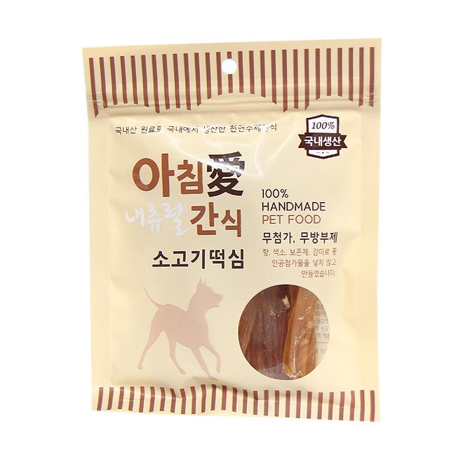 아침애 무방부제 수제간식, 1개, 소고기떡심(소힘줄)70g