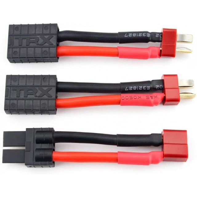 GDOOL 3PCS RC Lipo 배터리 충전기 커넥터 2PCS 남성 학장-여성 Traxxas 및 1PCS T- 플러그 여성-TRX 남성 변환기 어댑터 세, 단일옵션